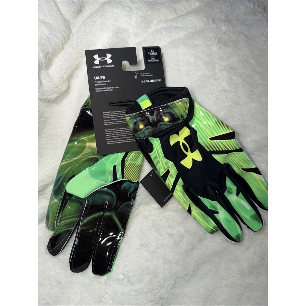 Under Armour UA F8 Skull Limited Edition Football Gloves Grip Men's X-Large - Picture 3 of 3